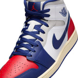 Nike Air Jordan 1 Mid White / Deep Royal Blue  DQ8426-102 Men's