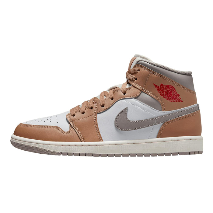 Nike Air Jordan 1 MID HEMP / Fire Red / White  DQ8426-200 Men's