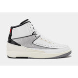 Nike Air Jordan 2 Retro White/Fire Red-Black-Sail  DQ8562-102 Grade-School