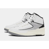 Nike Air Jordan 2 Retro White/Fire Red-Black-Sail  DQ8562-102 Grade-School