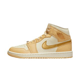 Nike Air Jordan 1 Mid SE Pale Vanilla/Metallic Gold  FB9892-200 Women's