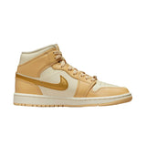 Nike Air Jordan 1 Mid SE Pale Vanilla/Metallic Gold  FB9892-200 Women's