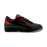 Nike Air Jordan 2 Retro Low Black/Fire Red-Fir-Cement Grey  FJ6869-006 Grade-School