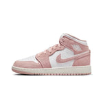 Nike Air Jordan 1 Mid SE White/Legend Pink-Sail  FN7432-161 Grade-School