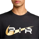 Nike Sportswear Swoosh Air Graphic T-Shirt Black/Gold  FN7704-070 Men's
