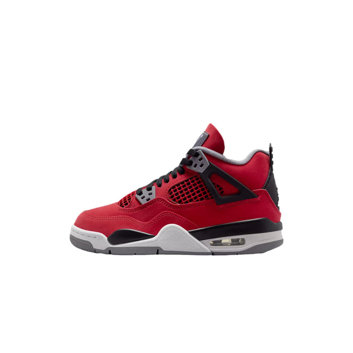 Nike Air Jordan 4 Retro Fire Red / White - Black  FQ8213-600 Grade-School