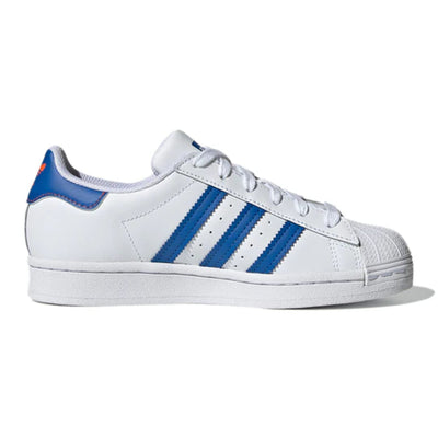 Adidas Superstar J Footwear White/Blue-Gold Metallic  FZ0648 Grade-School