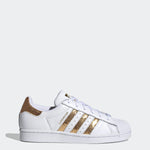 Adidas Superstar Footwear White/Gold Metallic/Footwear White  G55658 Women's