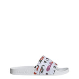 Adidas Adilette Floral Slides White / White / White  H00142 Women's