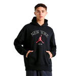 Nike Jordan New York City Pullover Hoodie Black/White-Red  HF1489-010 Men's