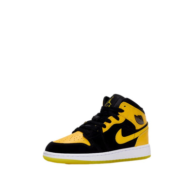 Nike Air Jordan 1 Mid SE Black / Varsity Maize - White  HJ5940-071 Grade-School