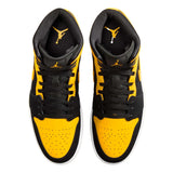 Nike Air Jordan 1 Mid SE Black / Varsity Maize - White  HJ6654-071 Men's
