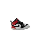 Nike Jordan 1 Crib Bootie Black/Black-Varsity Red-White  HJ9289-061 Toddler