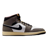 Nike Air Jordan 1 Mid SE White / Oil Grey - Cave Stone  HQ2011-100 Men's