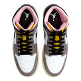 Nike Air Jordan 1 Mid SE White / Oil Grey - Cave Stone  HQ2011-100 Men's