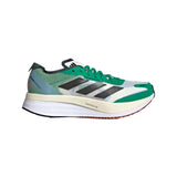 Adidas Adizero Boston 11 White Tint / Core Black / Court Green  HQ3694 Men's