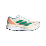 Adidas Adizero Boston 11 White Tint / Court Green / Coral Fusion  HQ3697 Women's