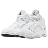 Nike Air Jordan 5 Retro OG White / Black - Metallic Silver  HQ7978-103 Men's