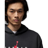 Nike Jordan Brooklyn Fleece Pullover Hoodie Black/White-Red  HV5096-045 Men's