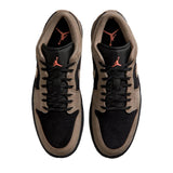 Nike Air Jordan 1 Low SE Black / Olive Grey - Light Wild Mango  IB7109-005 Men's