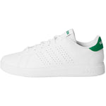 Adidas Advantage Base 2.0 White / White / Green  ID3889 Grade-School