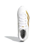 Adidas Adizero Impact.2 Molded American Football Shoes White / Gold Metallic / White  IE3997 Grade-School