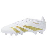 Adidas Predator Club J Football Boots Flexible Ground White / Gold Metallic / White  IF6426 Grade-School