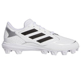 Adidas PureHustle 3 MD Softball Cleats White / Black / Silver Metallic  IG7139 Women's
