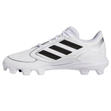 Adidas PureHustle 3 MD Softball Cleats White / Black / Silver Metallic  IG7139 Women's