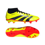 Adidas Predator League Mid Soccer Cleats Team Solar Yellow 2 / Core Black / Solar Red  IG7773 Women's