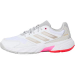 Adidas Courtjam Control 3 Tennis Shoes White / Iron Metallic / Lucid Red  IH2968 Women's