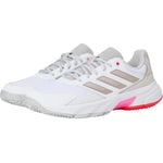 Adidas Courtjam Control 3 Tennis Shoes White / Iron Metallic / Lucid Red  IH2968 Women's