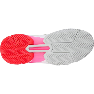 Adidas Courtjam Control 3 Tennis Shoes White / Iron Metallic / Lucid Red  IH2968 Women's