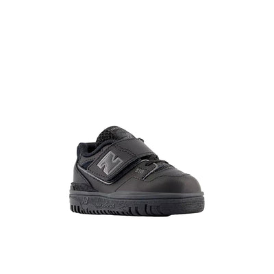 New Balance 550 Bungee Lace with Top Strap Black/Black  IHB550BB Toddler