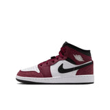 Nike Air Jordan 1 Mid SE Team Red / White - Black  IQ5230-600 Grade-School
