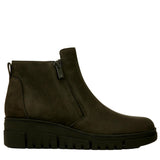 Vionic Uptown Sur Booties Dark Khaki / Green Nubuck  J0718L4300 Women's