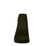 Vionic Uptown Sur Booties Dark Khaki / Green Nubuck  J0718L4300 Women's