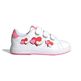 Adidas Advantage Base 2.0 White / Bliss Pink / Pulse Lime  JH9860 Pre-School