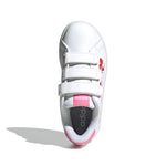 Adidas Advantage Base 2.0 White / Bliss Pink / Pulse Lime  JH9860 Pre-School
