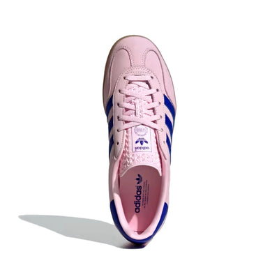 Adidas Gazelle Indoor Clear Pink/Lucid Blue-Gum  JI1371 Women's