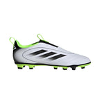 Adidas Goletto IX Laceless Firm/Multi Ground White / Black / Lucid Lemon  JI1612 Pre-School