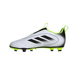 Adidas Goletto IX Laceless Firm/Multi Ground White / Black / Lucid Lemon  JI1612 Pre-School
