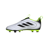 Adidas Goletto IX Laceless Firm/Multi Ground White / Black / Lucid Lemon  JI1612 Pre-School