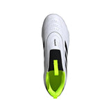 Adidas Goletto IX Laceless Firm/Multi Ground White / Black / Lucid Lemon  JI1612 Pre-School