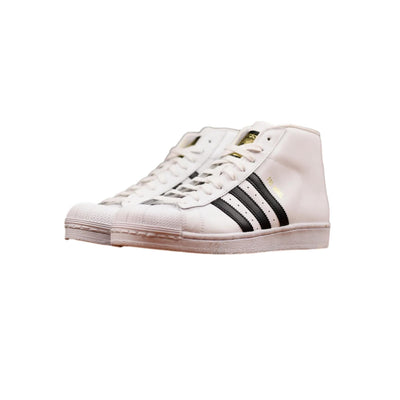 Adidas Pro Model Footwear White/Core Black-Footwear White  S85962 Grade-School