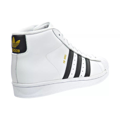 Adidas Pro Model Footwear White/Core Black-Footwear White  S85962 Grade-School