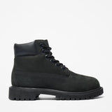 Timberland Premium 6 Inch Waterproof Boot Black Nubuck  TB-012707-001 Pre-School