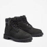 Timberland Premium 6 Inch Waterproof Boot Black Nubuck  TB-012707-001 Pre-School