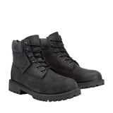 Timberland Premium 6 Inch Waterproof Boot Black Nubuck  TB-012907-001 Grade-School