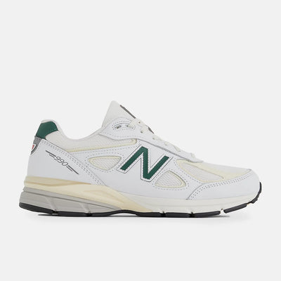 New Balance 990 V4 White/Green  U990TC4 Men's